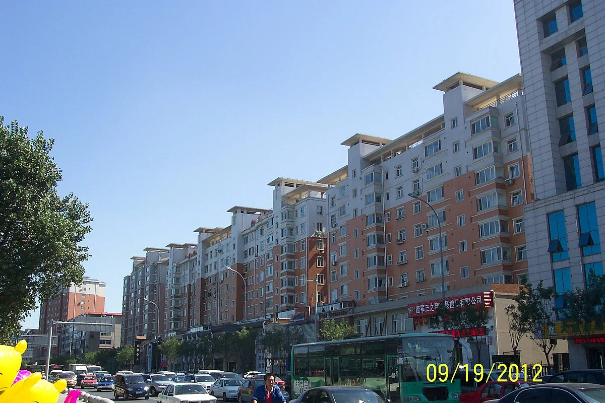 Straße mit Wohnhäusern in Shenyang