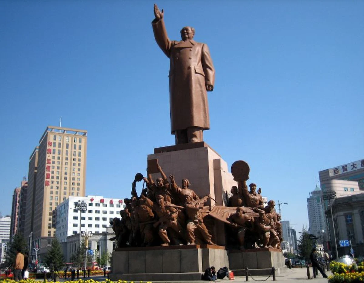 Die Mao-Statue in Shenyang