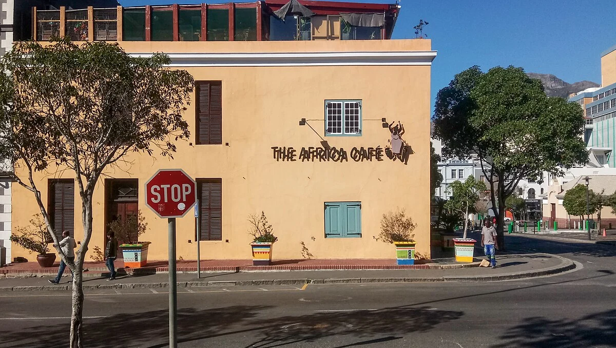 Das Africa Café in der Shortmarket Street in Kapstadt
