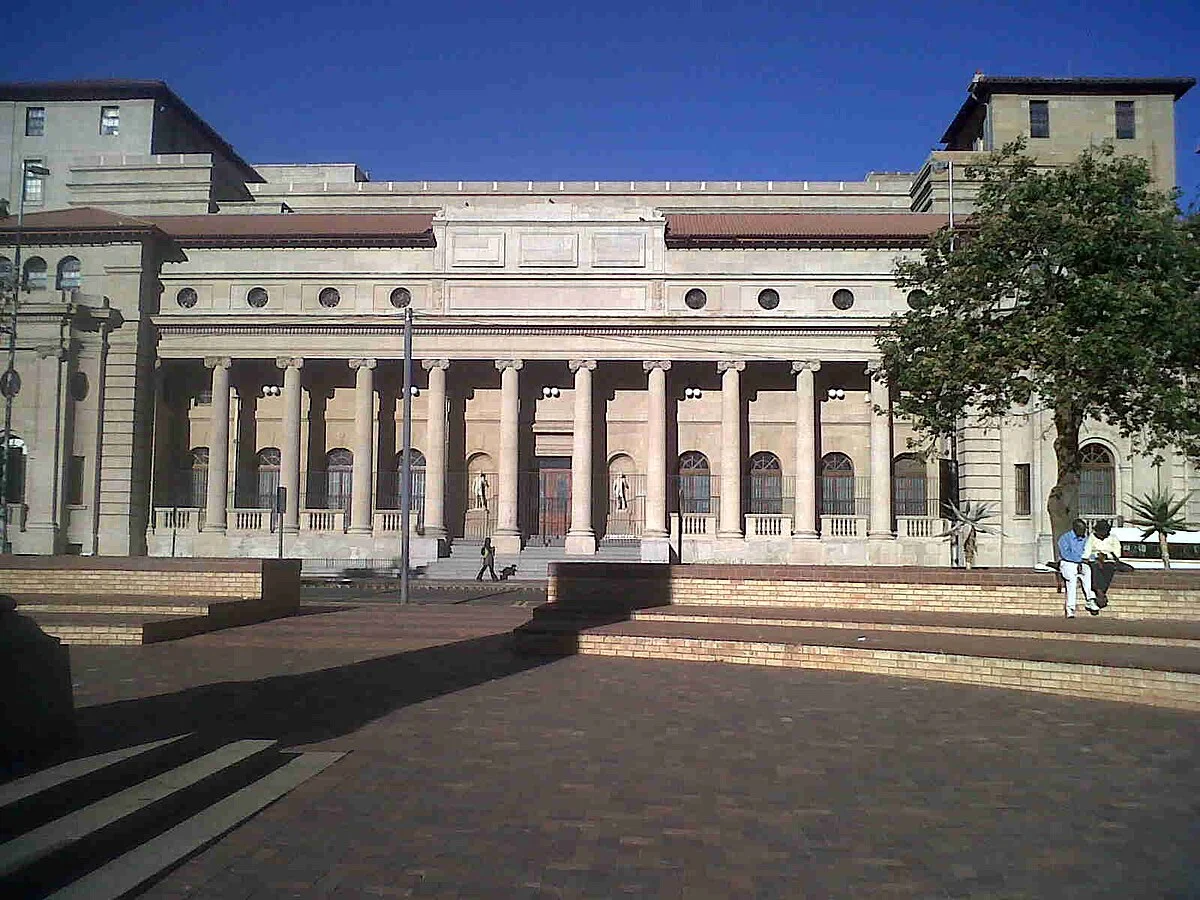 Westfassade des Rathauses von Johannesburg