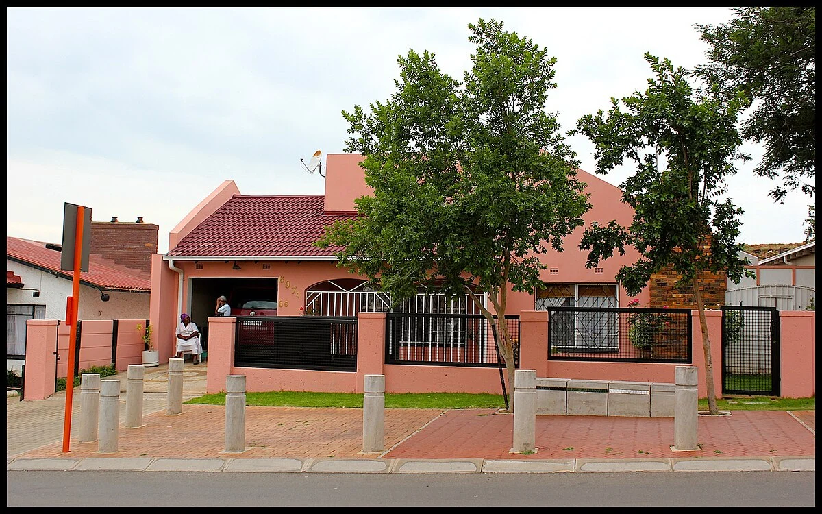 Häuser in der Vilakazi Street in Soweto
