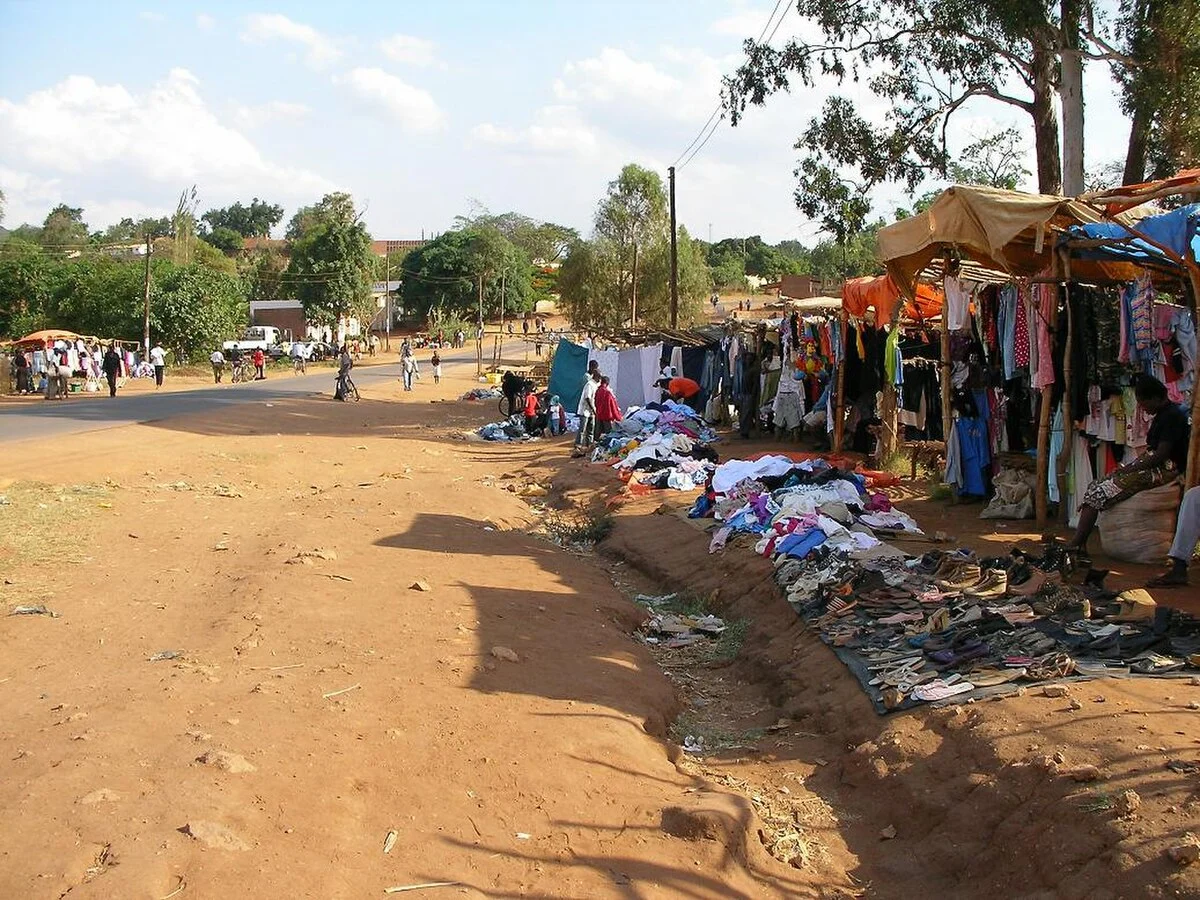 Kleiderhändler in Chipata
