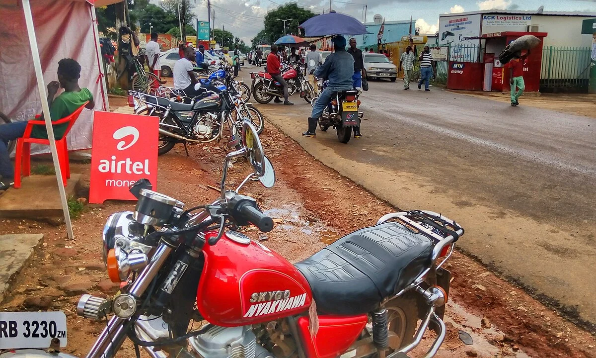 Motorradtaxis in Chipata