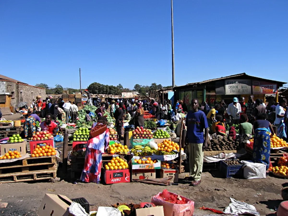 Der Chisokone-Markt in Kitwe