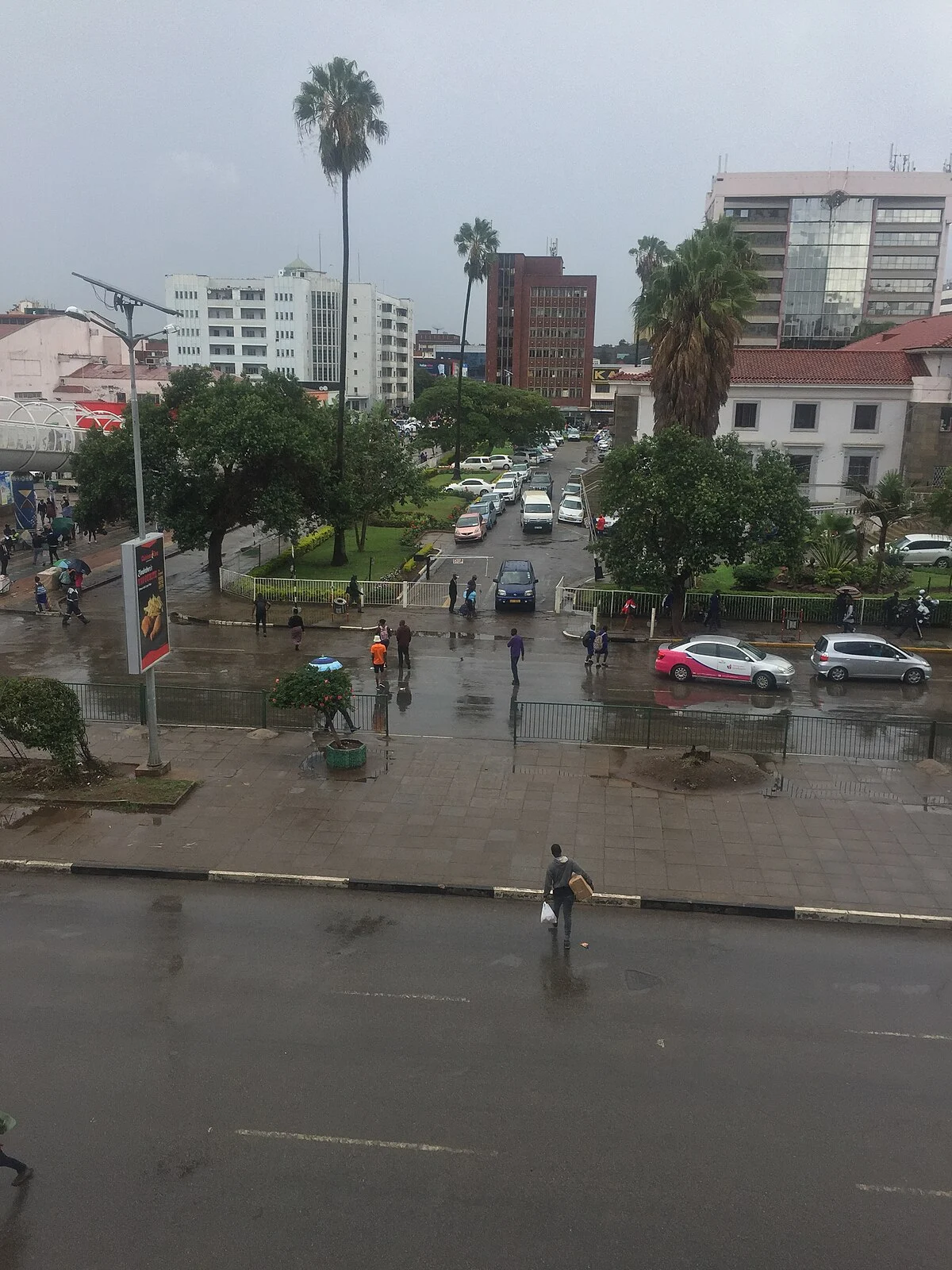 Harare von einem Hochhaus
