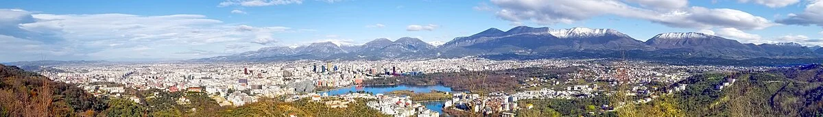 Panorama von Tirana