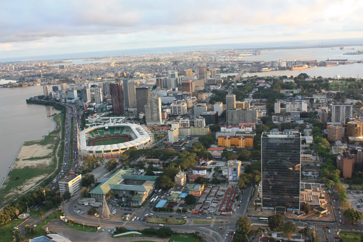 Das Geschäftsviertel Le Plateau in Abidjan