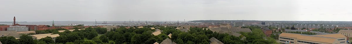 Panorama vom Turm der Staatsbibliothek in Aarhus