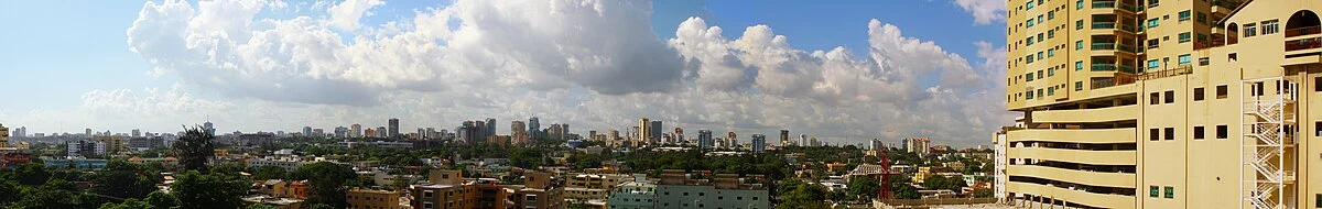 Panorama von einem Hotel aus