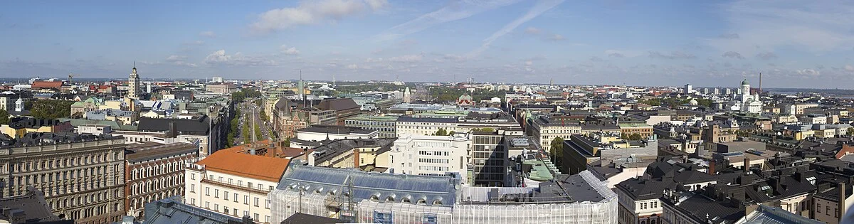 Helsinki vom Turm der Feuerwache Erottaja