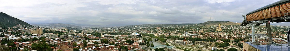 Panorama der Innenstadt von Tiflis