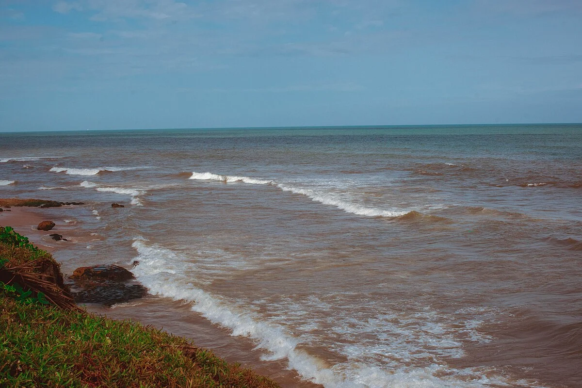 Der Strand Borla Beach in Accra