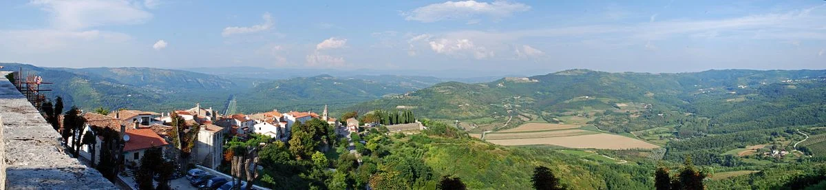 Blick von Motovun nach Osten