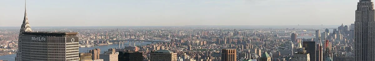 Blick auf den New Yorker Stadtteil Brooklyn vom Top of the Rock.