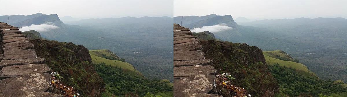 Der Mullayanagiri, höchster Berg Karnatakas