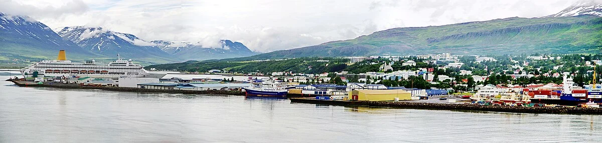Panorama Akureyri Hafen