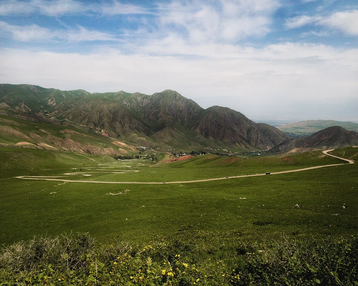Panorama bei Chunkurchak im Gebiet Tschüi