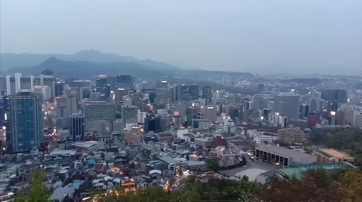 Seoul bei Nacht vom Namsan
