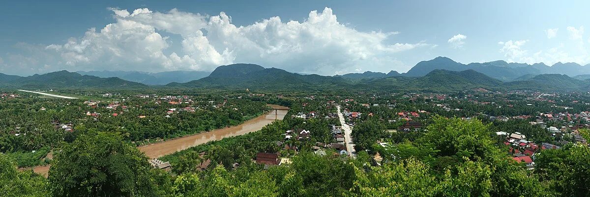 Luang Prabang, gesehen vom Phou Si