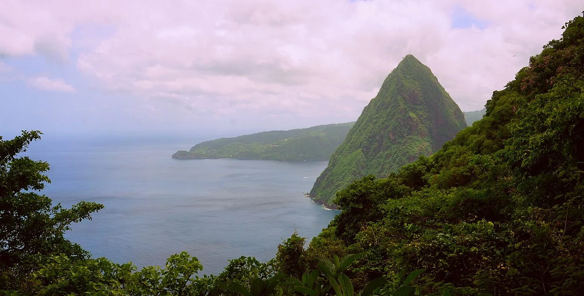 Der Petit Piton, gesehen vom Gros Piton