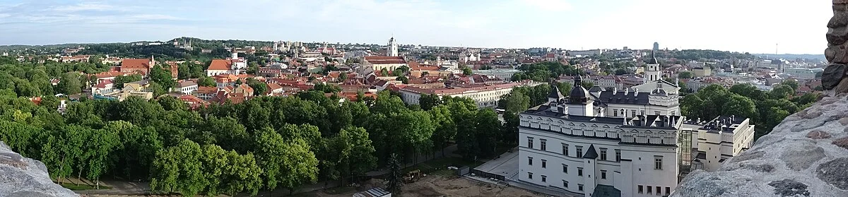 Blick vom Burgberg über Vilnius
