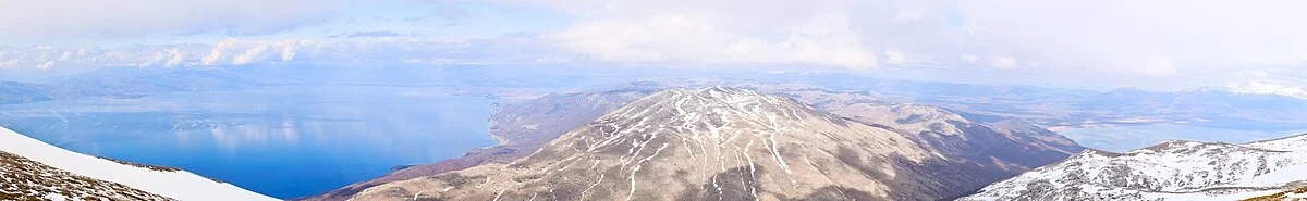Ohrid- und Prespasee, gesehen vom Galičica