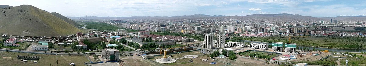 Panorama-Blick auf Ulan Bator (Mongolei) 2009