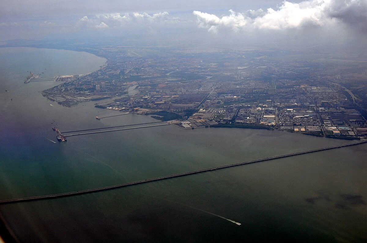 Seberang Perai aus der Luft