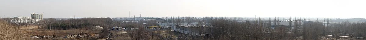 Blick von der Anhöhe Zwałka in Marki