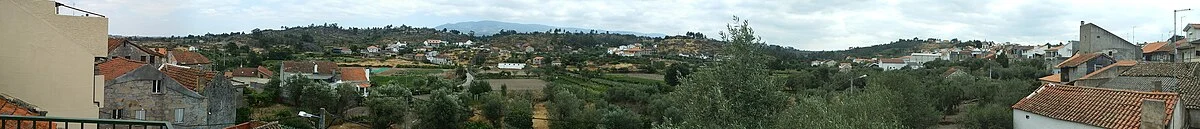 Blick auf die Serra da Estrela von Arcozelo da Serra
