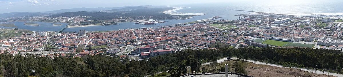 Blick vom Heiligtum Santa Luzia über Viana do Castelo