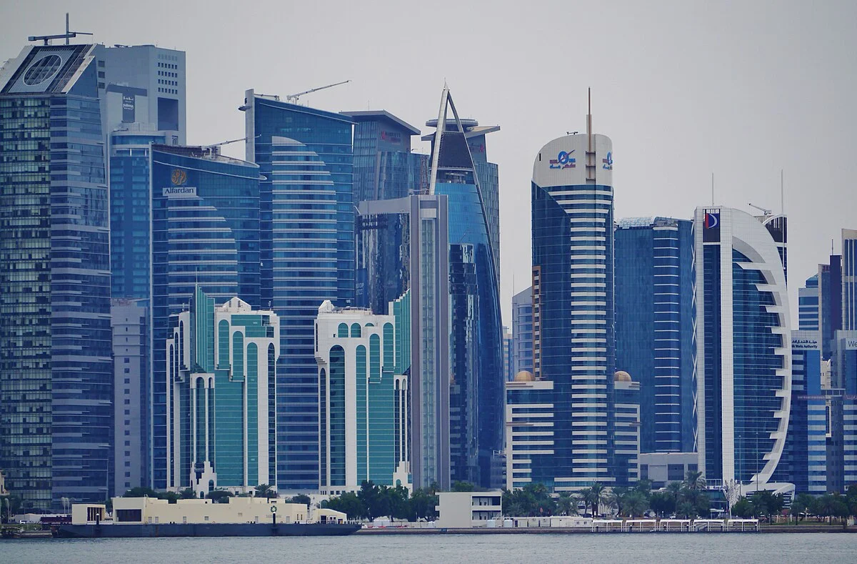 Blick vom MIA-Park auf die Skyline, Doha, Katar