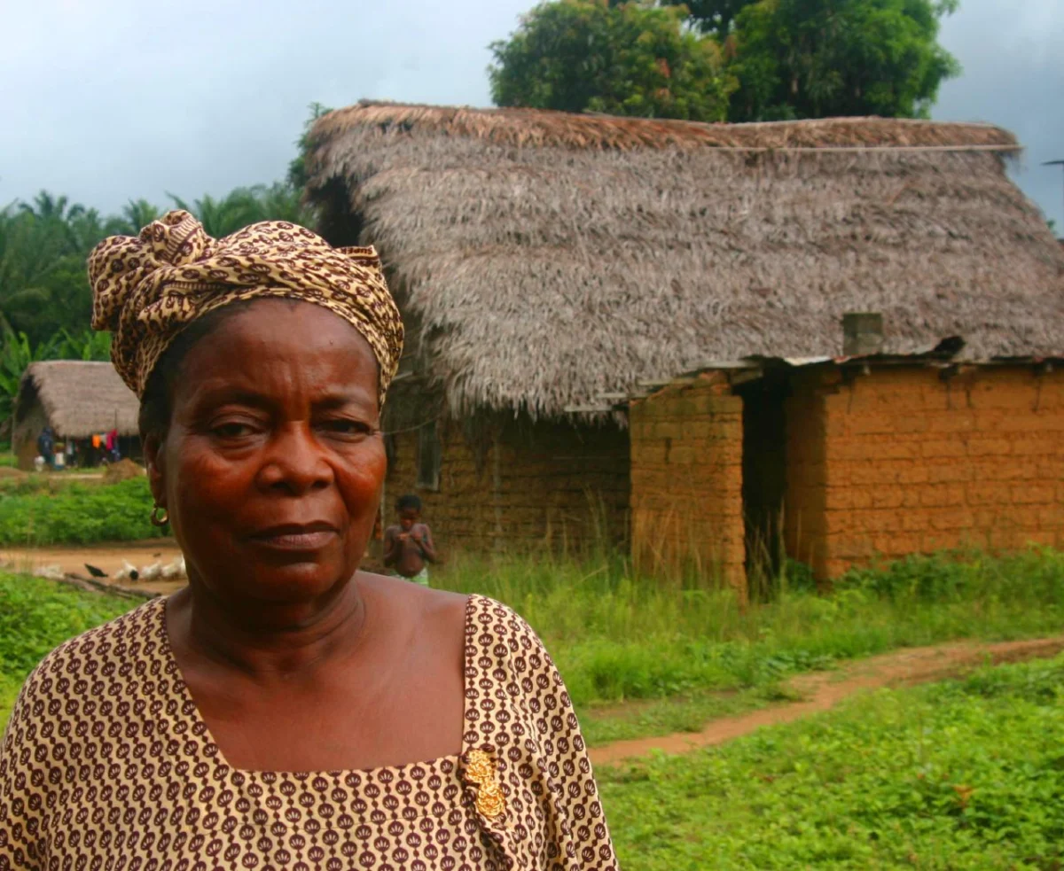 Das Dorf Njama im Distrikt Kailahun