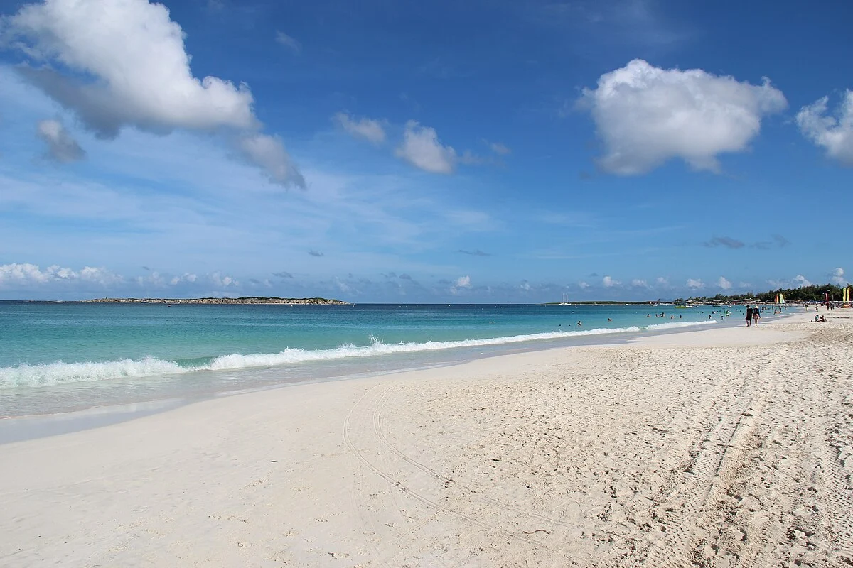 Orient Beach auf der französischen Seite von St.