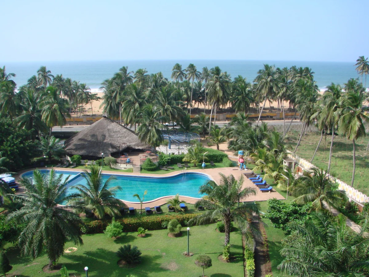 Strand von Lomé, gesehen vom Hotel Ibis