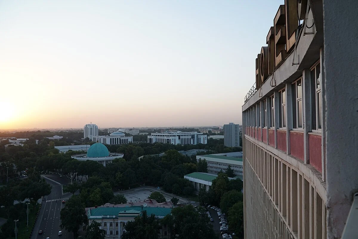 Blick vom Hotel Usbekistan in Taschkent