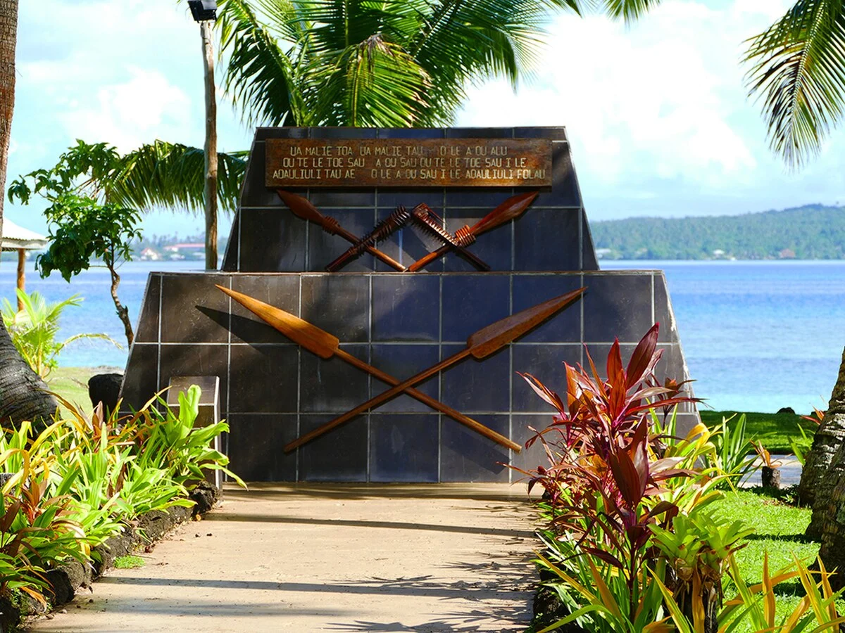 Das Malietoa-Denkmal am Kap Lefatuosofia