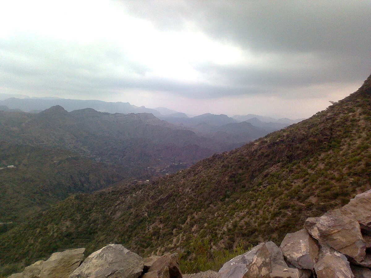 Bergblick in Scharab as-Salam