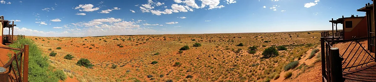 Blick vom Kieliekrankie-Camp im Kgalagadi-Transfrontier-Park